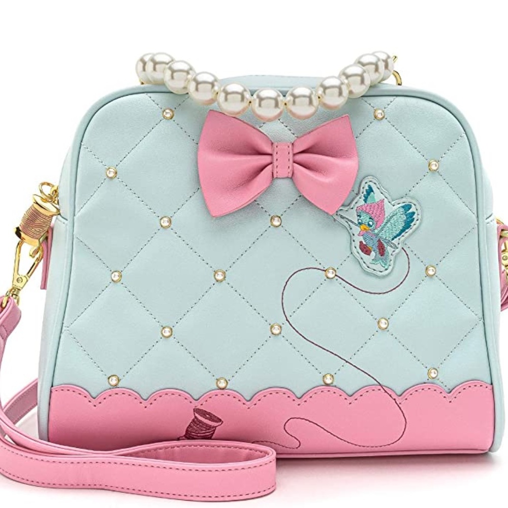 Loungefly ~Disney Cinderella 70th Anniversary Pearl Handle Crossbody Bag